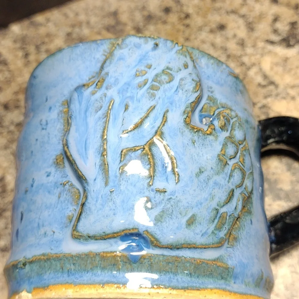 Blue Hand Built Mug/Cup